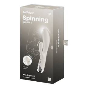 Вибратор-кролик с ротацией Satisfyer Spinning Rabbit 1, белый