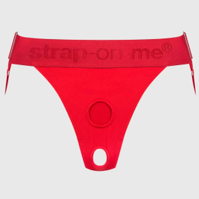 Трусики для фиксации насадок Strap-on-me Unique Lingerie Harness, красные