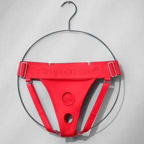 Трусики для фиксации насадок Strap-on-me Unique Lingerie Harness, красные