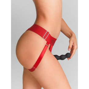Трусики для фиксации насадок Strap-on-me Unique Lingerie Harness, красные
