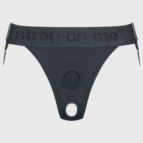 Трусики для фиксации насадок Strap-on-me Unique Lingerie Harness, серые