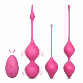 Вагинальные шарики с вибрацией на радиоуправлении Vibrating Kegel Ball Set Remote Controlled