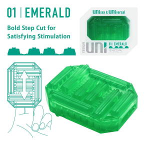 Мастурбатор Tenga Uni Emerald