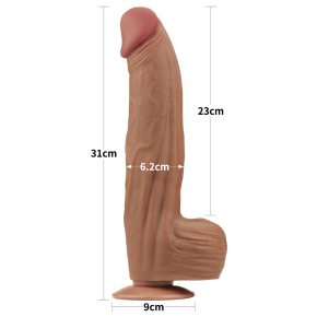 Фаллоимитатор 12 King Sized Sliding Skin Dual Layer Dong