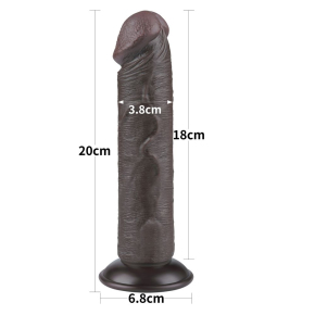 Фаллоимитатор 8 Sliding Skin Dual Layer Dong