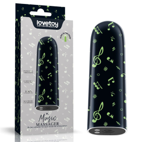 Мини-вибратор Rechargeable Glow-in-the-dark Music Massager