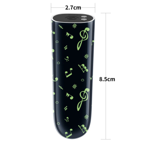 Мини-вибратор Rechargeable Glow-in-the-dark Music Massager