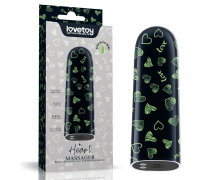 Мини-вибратор Rechargeable Glow-in-the-dark Heart Massager