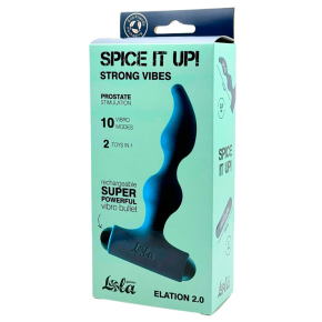 Анальная пробка с перезаряжаемой вибропулей Spice It Up Elation 2.0