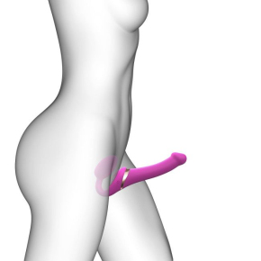 Безремневой страпон с клиторальной стимуляцией Multi Orgasm Size S
