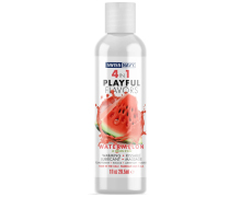 Лубрикант и массажный гель со вкусом арбуза Swiss Navy 4 in 1 Playful Flavors Watermelon, 29.5 мл